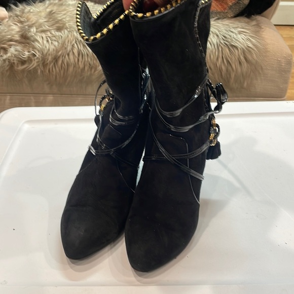 Marc Jacobs Black Suede Boots - Picture 3 of 13